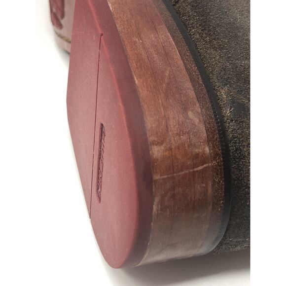 Cole Haan ~ Red Laces, Brown Suede Oxfords Shoes Size 11 (C09579) - Picture 9 of 12